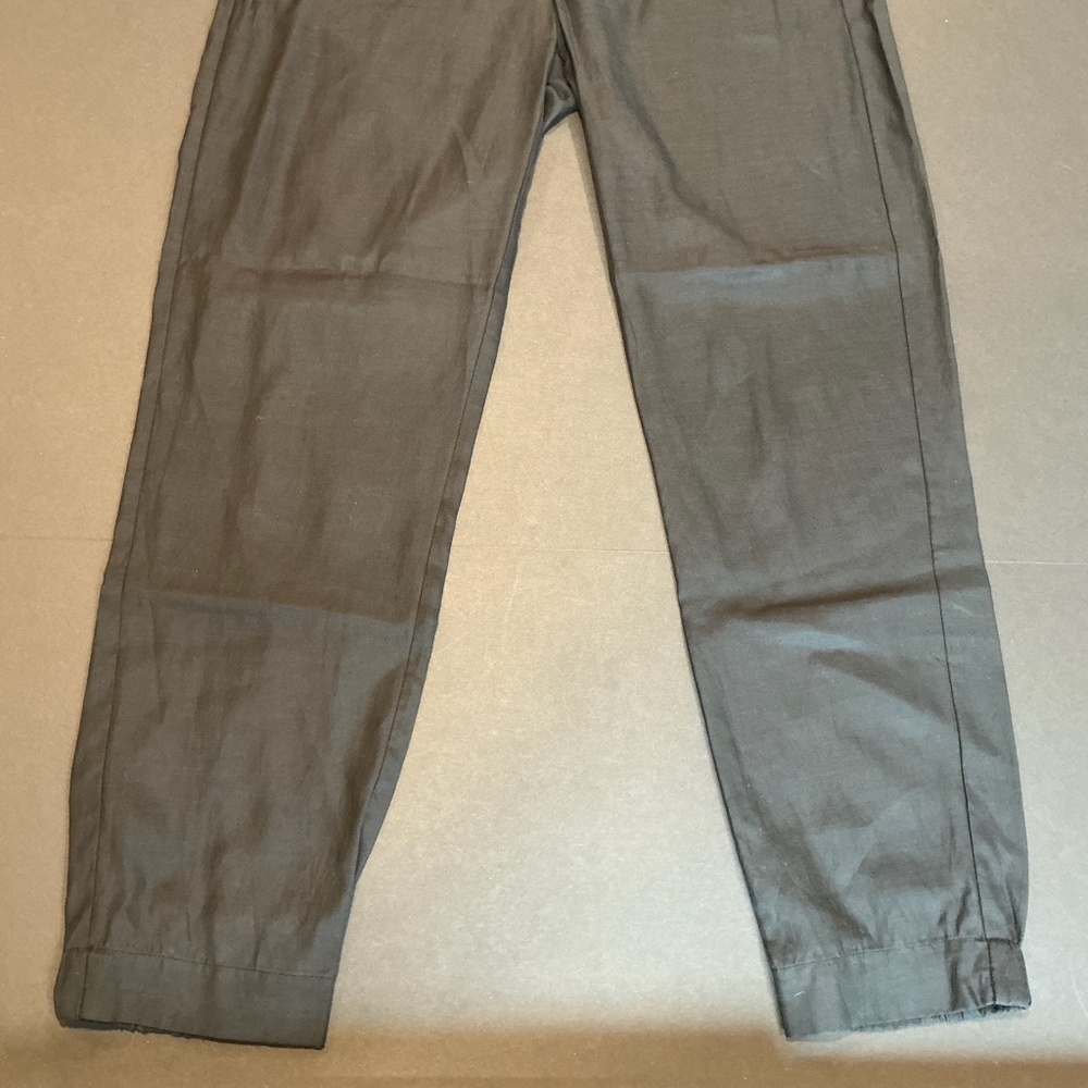 Vince Tailored Slim Ankle Pants Gray Cupro Cotton Size 8